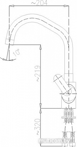 Смеситель Armatura Cyrkon 583-615-00