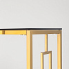 Stool Group Бруклин 120x40 (стекло Smoke/сталь золото)