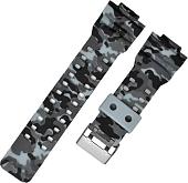 Ремешок Rumi GLS силиконовый для Casio G-Shock GA-110/GA-100/G-8900/GLS-100 (серый камуфляж)
