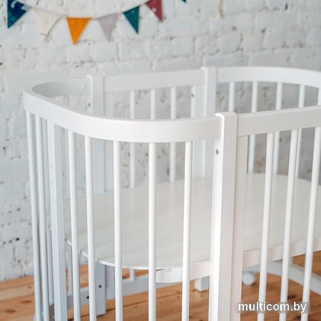 Кроватка-трансформер Dreams Smart 1521 (белый)