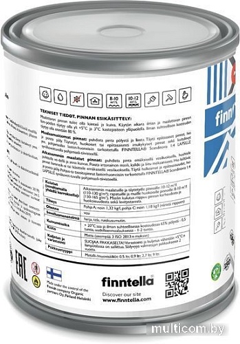 Краска Finntella Foxy Lapselli Matte Nero F-50-1-1-FL271 0.9 л (зеленый)