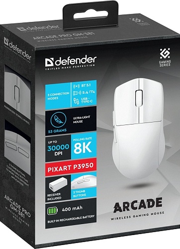 Игровая мышь Defender Arcade Pro GM-381 (белый)