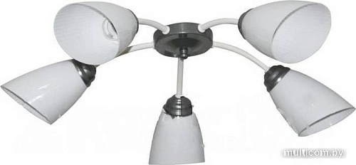 Припотолочная люстра Элетех Китти 151 НПБ 01-5х60-134 Е27 1005405001 (белый/хром)