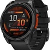 Умные часы Garmin Fenix 8 47мм (серый, черный силиконовый ремешок)