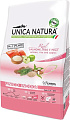 Сухой корм для кошек Unica Natura Unico Indoor с лососем, рисом и яблоком 1.5 кг