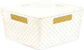 Коробка для хранения Violet Береста V6811126 (слоновая кость)
