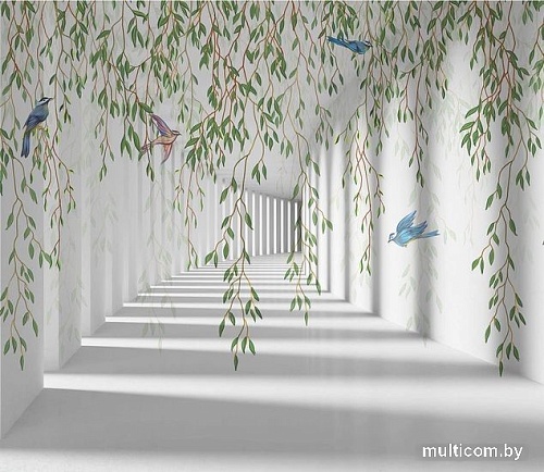 Виниловые обои Citydecor Flower Tunnel 3D 1 300x260