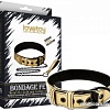 Ошейник Lovetoy Bondage Fetish Black Matt Collar With Leash LV761004 (золотистый)