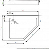 Душевой поддон Radaway Doros PT E Compact 100x80 L