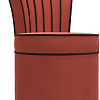 Интерьерное кресло Лига диванов Ирис (микровельвет, коралловый/коричневый)