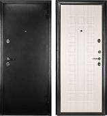 Металлическая дверь Guard MG60 МДФ 87х205 правая (черное серебро/белый ясень)