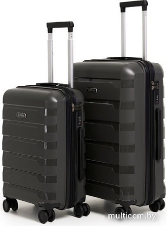 Чемодан-спиннер Pride PP-9602 (S, серый)