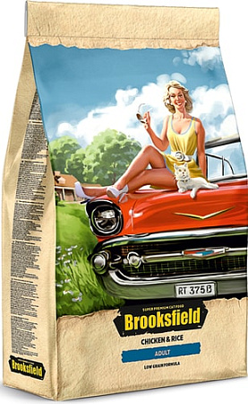 Сухой корм для кошек Brooksfield Adult Cat курица/рис 2 кг