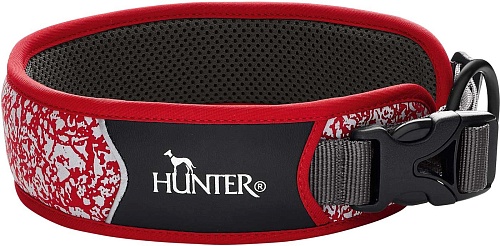 Ошейник Hunter Collar Divo Reflect 68975 (35-45/M красный/серый)