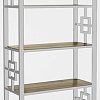 Стеллаж Hype Mebel Квадро 50x170 (белый/дуб галифакс олово)