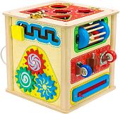 Бизиборд Alatoys Развивающий куб БК01