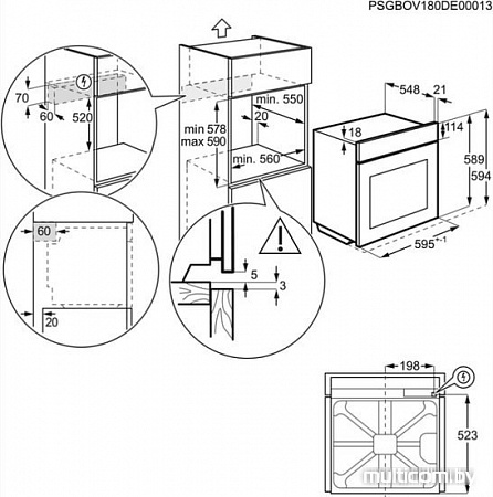 Духовой шкаф Electrolux OEF3H70TK