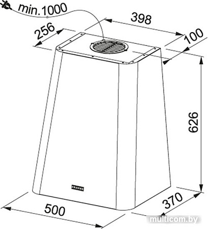 Кухонная вытяжка Franke Smart Deco FSMD 508 BL 335.0530.203