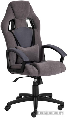 Кресло TetChair Driver (флок/ткань, серый)