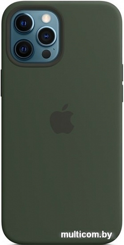Чехол Apple MagSafe Silicone Case для iPhone 12 Pro Max (кипрский зеленый)