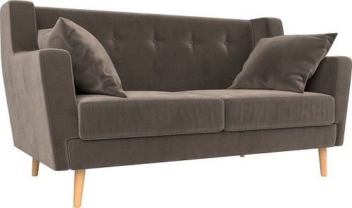 Диван Mebelico Брайтон 2 (велюр, коричневый)