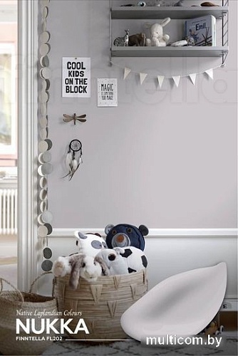 Краска Finntella Foxy Lapselli Matte Nukka F-50-1-9-FL202 9 л (серый)