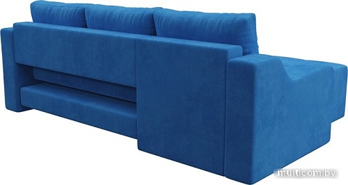 Угловой диван Mebelico Элида угловой 108670 (левый, велюр, голубой)