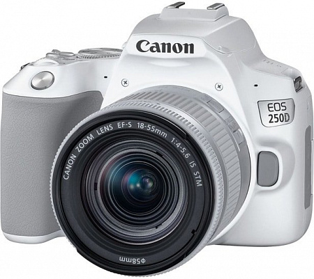 Зеркальный фотоаппарат Canon EOS 250D Kit 18-55 IS STM (белый)