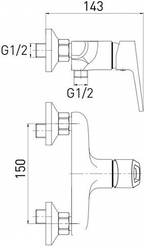 Смеситель Gross Aqua Delta 5740268C-S