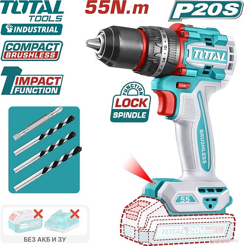 Ударная дрель-шуруповерт Total TIDLI205581 (без АКБ)