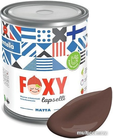Краска Finntella Foxy Lapselli Matte Karhu F-50-1-1-FL235 0.9 л (красно-коричневый)