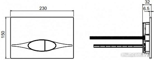Панель смыва Jacob Delafon E29026-01R