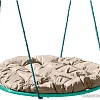 Подвесные качели M-Group Гнездо 0.8м 17029901 (бежевая подушка)