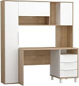 Стол Mobi Комфорт 12.95 (дуб сонома/белый PE шагрень)