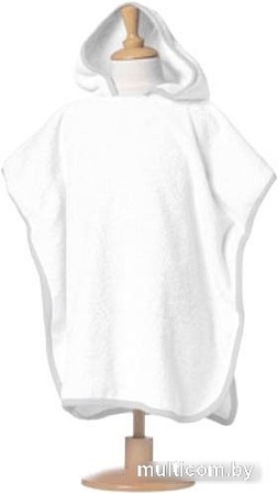 Полотенце с капюшоном Lilia Пончо детское 113x83 Плп-113 (белый)