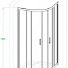 Душевой уголок Royal Bath RB100HKD-T-CH 100x100
