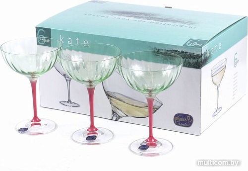Набор бокалов для мартини Bohemia Crystal Kate 40796/D5094/22/210