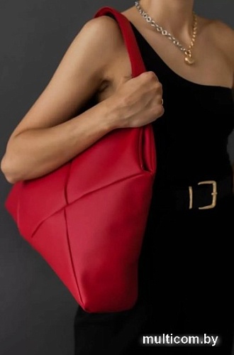 Женская сумка MT.style Ромбы (красный)