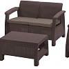 Набор садовой мебели Keter Corfu Set 223201 (коричневый)