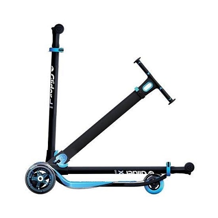 Трехколесный самокат Yvolution Glider XL (черно-синий)