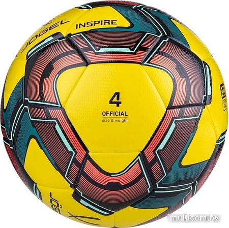 Мяч Jogel BC20 Inspire (4 размер, желтый/красный/синий)