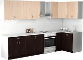 Готовая кухня S-Company Клео лайт 1.2x2.6 правая (венге/дуб молочный)
