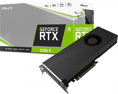 Видеокарта PNY GeForce RTX 2080 Ti Blower Design V2 11GB GDDR6 VCG2080T11BLPPB
