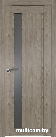 Межкомнатная дверь ProfilDoors 2.71XN 60x200 (каштан темный/стекло графит)