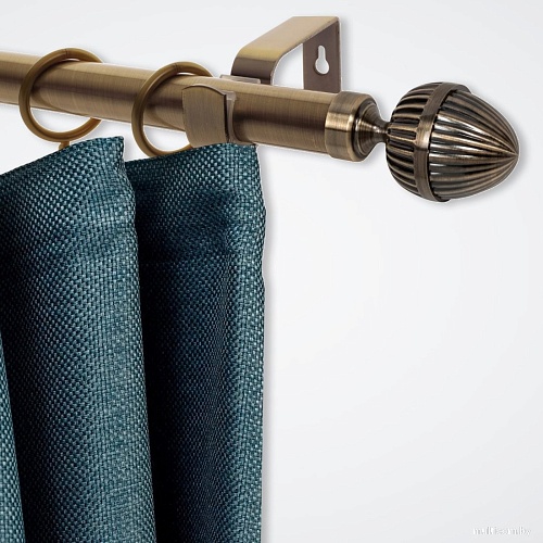 Карниз для штор Sundays Home Лайт Одеон 25мм однорядный (антик, 2.4м)