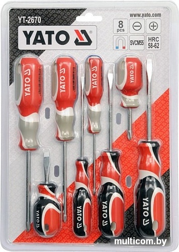 Набор отверток Yato YT-2670 (8 предметов)