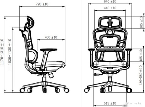 Офисное кресло SitZone U-062A (сетка, черный)