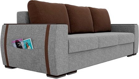 Диван Лига диванов Брион 101775 (серый/коричневый)