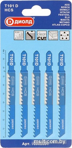Набор пильных полотен ДИОЛД Т101D 90062004