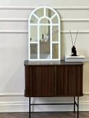 Зеркало eMZe 60x80 UV.ARC.WIND.60.80.BEL (белый с УФ-окантовкой)